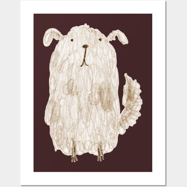 Fluffy Dog Wall Art by Sophie Corrigan